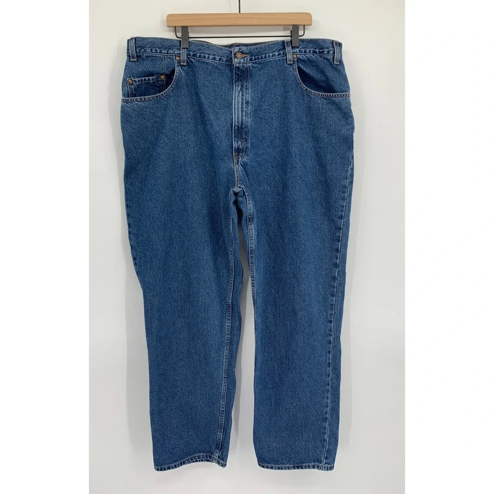 Vintage Levis 545 Jeans Mens 42x31 Blue Loose Orange Tab Fade 90s (Tag 44x32)